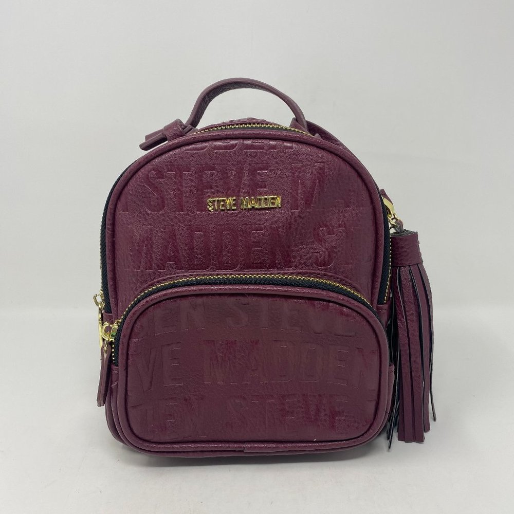 Steve Madden burgundy backpack